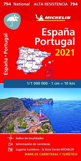MAPA ESPAÑA  PORTUGAL 2021  ALTA RESISTENCIA | 9782067250086 | VVAA | Llibreria La Gralla | Librería online de Granollers