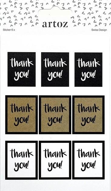 STICKER ARTOZ THANK YOU | 7612450129885 | ART185680-18 | Llibreria La Gralla | Llibreria online de Granollers