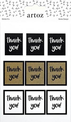 STICKER ARTOZ THANK YOU | 7612450129885 | ART185680-18 | Llibreria La Gralla | Llibreria online de Granollers