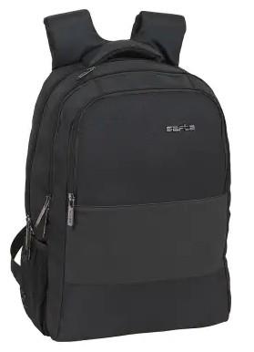 MOTXILLA SAFTA BUSINESS DUES CREMALLERES 15.6" NEGRA | 8412688425730 | SAF642100808 | Llibreria La Gralla | Llibreria online de Granollers