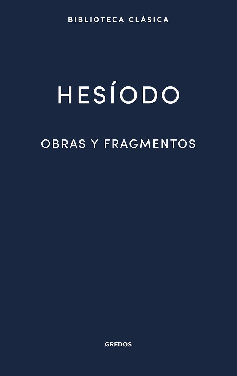 OBRAS Y FRAGMENTOS | 9788424939298 | HESÍODO | Llibreria La Gralla | Llibreria online de Granollers