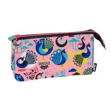 PORTATOT MILAN 5 COMPART PEACOCK ROSA | 8411574089193 | Llibreria La Gralla | Llibreria online de Granollers