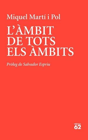 ÀMBIT DE TOTS ELS ÀMBITS, L' | 9788429779233 | MARTÍ I POL, MIQUEL | Llibreria La Gralla | Llibreria online de Granollers