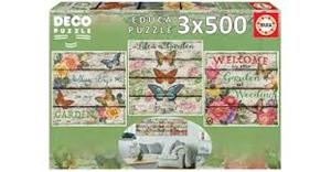 PUZZLE EDUCA 3 X 500 PECES NATURA | 8412668179653 | Llibreria La Gralla | Librería online de Granollers