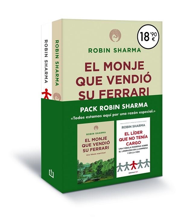 MONJE QUE VENDIÓ SU FERRARI Y EL LÍDER QUE NO TENÍA CARGO (PACK) | 9788466358040 | SHARMA, ROBIN | Llibreria La Gralla | Llibreria online de Granollers