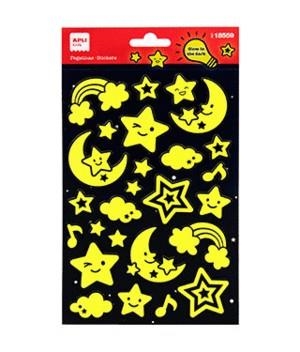 ADHESIUS APLI ESTRELLES I LLUNA LUMINISCENTS | 8410782185598 | 18559 | Llibreria La Gralla | Librería online de Granollers