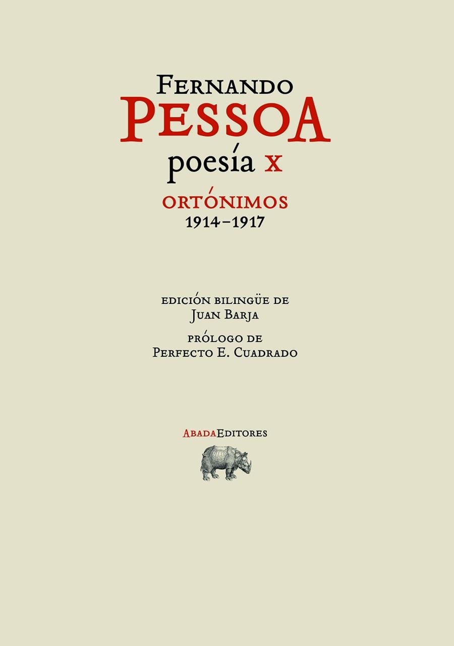 POESÍA X. ORTÓNIMOS 1914-1917 | 9788417301736 | PESSOA, FERNANDO | Llibreria La Gralla | Librería online de Granollers