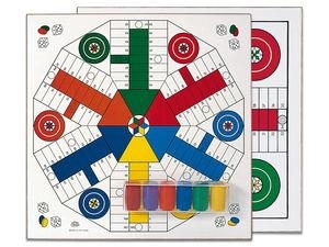 TABLERO PARCHIS 4-6 MADERA CON ACCESORIO | 8422878701346 | Llibreria La Gralla | Librería online de Granollers