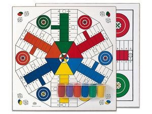 TABLERO PARCHIS 4-6 MADERA CON ACCESORIO | 8422878701346 | Llibreria La Gralla | Llibreria online de Granollers