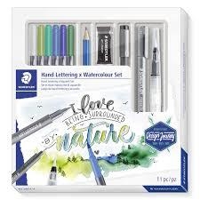 SET STAEDTLER RETOLADORS LETTERING + ACCESORIS NATURA | 4007817076811 | 61 3001-2 | Llibreria La Gralla | Librería online de Granollers