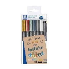 SET 6+1 RETOLADORS STAEDTLER BRUSH  | 4007817077917 | 8321 TB7 | Llibreria La Gralla | Librería online de Granollers