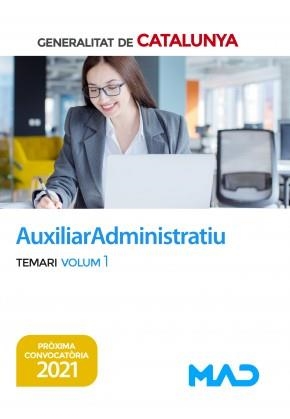 AUXILIAR ADMINISTRATIU GENERALITAT DE CATALUNYA. TEMARI 1 | 9788414243312 | MAD | Llibreria La Gralla | Librería online de Granollers