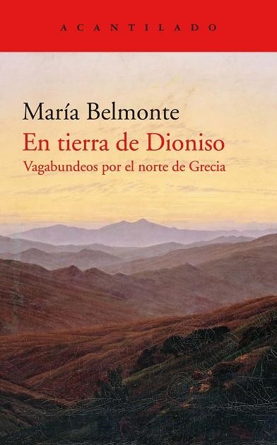 EN TIERRA DE DIONISO | 9788418370212 | BELMONTE BARRENECHEA, MARÍA | Llibreria La Gralla | Llibreria online de Granollers