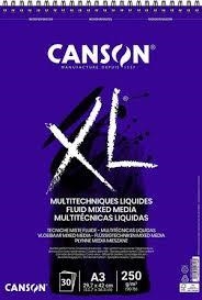 BLOC CANSON XL MULTITECNIQUES LIQUIDES A3 250 GRS | 3148950027160 | C400110534 | Llibreria La Gralla | Llibreria online de Granollers