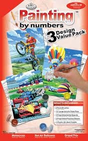 SET PINTAR AMB NUMEROS ASSORTIT 3 LAMINES | 090672265166 | Llibreria La Gralla | Llibreria online de Granollers