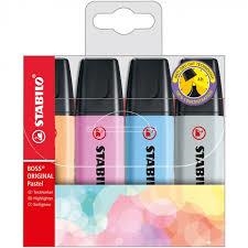 PACK STABILO BOSS 4 COLORS PASTEL | 4006381567374 | 70/4-4 | Llibreria La Gralla | Librería online de Granollers