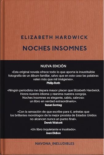 NOCHES INSOMNES (NE) | 9788417978525 | HARDWICK ELIZABETH | Llibreria La Gralla | Librería online de Granollers