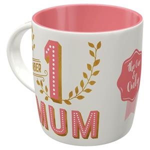 TASSA CERAMICA THE ONE & ONLY NUMBER 1 MUM | 4036113430546 | NOSTALGIC ART | Llibreria La Gralla | Llibreria online de Granollers