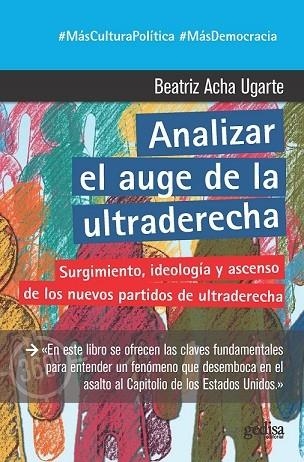 ANALIZAR EL AUGE DE LA ULTRADERECHA | 9788418525599 | ACHA UGARTE, BEATRIZ | Llibreria La Gralla | Llibreria online de Granollers