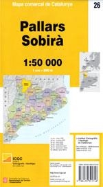 MAPA COMARCAL DE CATALUNYA 1:50 000. PALLARS SOBIRÀ - 26 | 9788439391746 | Llibreria La Gralla | Llibreria online de Granollers