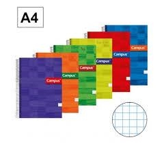 LLIBRETA TAPA DURA A4 QUADRICULA CAMPUS | 8426307781572 | M03047 | Llibreria La Gralla | Librería online de Granollers