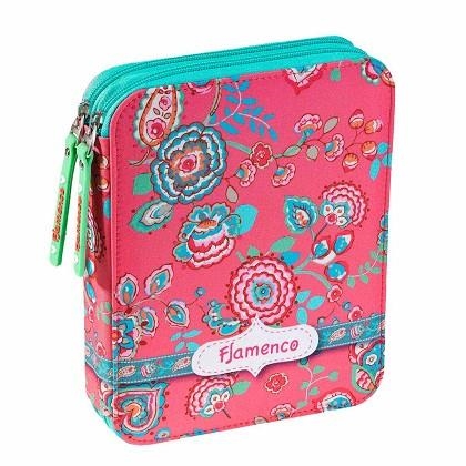 PLUMIER DOBLE BUSQUETS FLAMENCO | 8422829651256 | BUS | Llibreria La Gralla | Llibreria online de Granollers