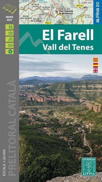 EL FARELL - VALL DEL TENES. MAPA 1:20.000 + CARPETA DESPLEGABLE | 9788480908672 | Llibreria La Gralla | Llibreria online de Granollers