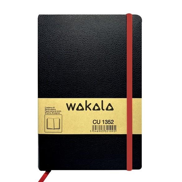 LLIBRETA A5 WAKALA LLISA NEGRA | 5546903321095 | CU1352 | Llibreria La Gralla | Librería online de Granollers