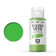 PINTURA TEXTILE VALLEJO 60ML VERD METAL·LIC | 8429551405478 | 40547 | Llibreria La Gralla | Llibreria online de Granollers