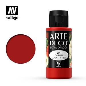 ART DECO VALLEJO 60ML 034 CARMIN | 8429551850346 | 85034 | Llibreria La Gralla | Librería online de Granollers