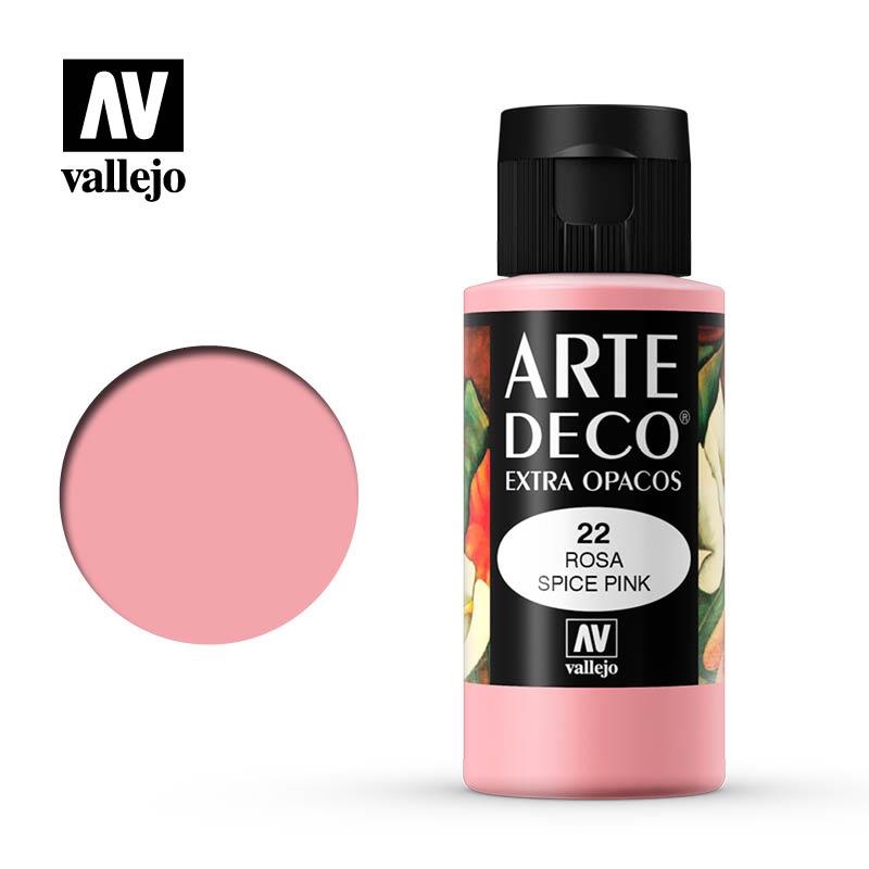 ART DECO VALLEJO 60ML 022 ROSA | 8429551850223 | 85022 | Llibreria La Gralla | Librería online de Granollers