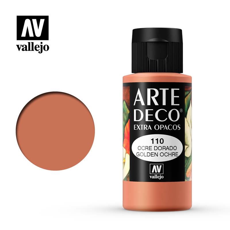 ART DECO VALLEJO 60ML 110 OCRE DAURAT | 8429551851107 | 85110 | Llibreria La Gralla | Llibreria online de Granollers