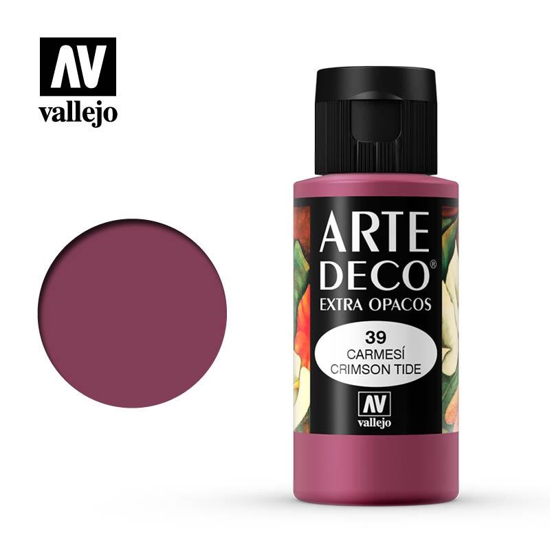 ART DECO VALLEJO 60ML 039 CARMESI | 8429551850391 | 85039 | Llibreria La Gralla | Llibreria online de Granollers