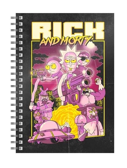 LLIBRETA AMB ESPIRALS RICK AND MORTY RETRO POSTER | 8435450246609 | SD TOYS | Llibreria La Gralla | Librería online de Granollers