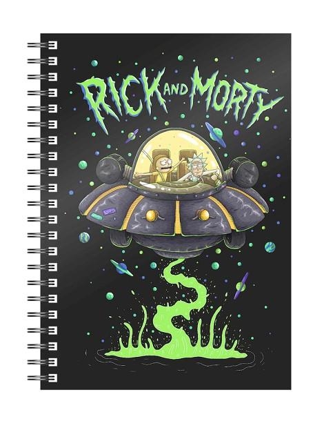 LLIBRETA AMB ESPIRALS RICK AND MORTY SPACE SHIP | 8435450246630 | SD TOYS | Llibreria La Gralla | Librería online de Granollers