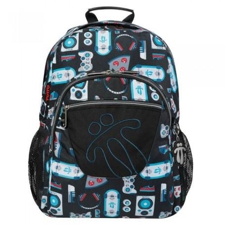 MOTXILLA TOTTO MORRAL ACUARELES NEGRA MOTIUS | 7704758254199 | TOTMA04ECI021-2010N-1C9 | Llibreria La Gralla | Llibreria online de Granollers