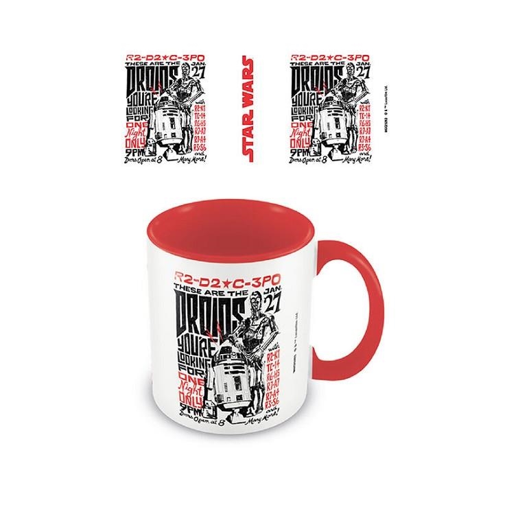 TAZA DESAYUNO COLOR STAR WARS DROIDES ROJA | 5050574252638 | PYRAMID | Llibreria La Gralla | Librería online de Granollers
