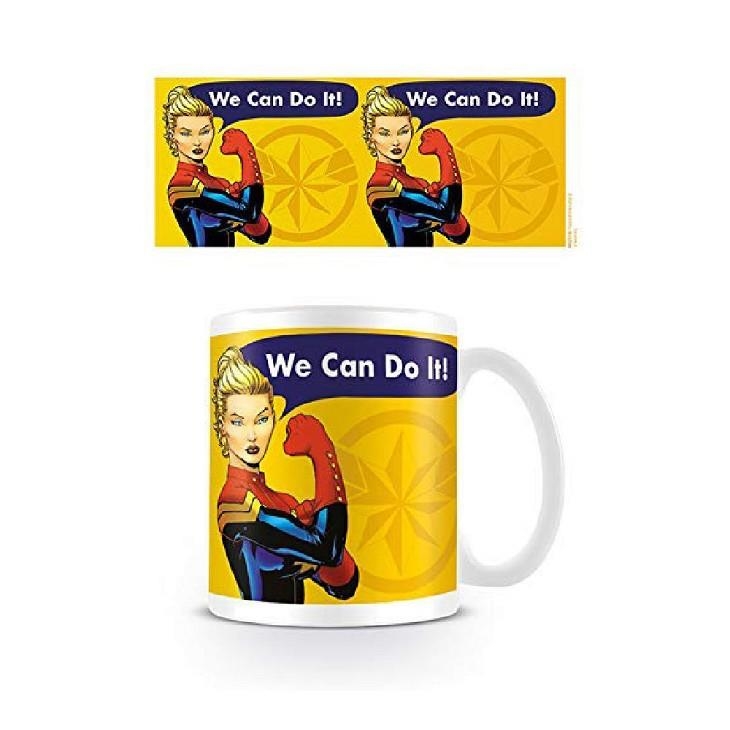 TAZA DESAYUNO MARVEL CAPITANA MARVEL WE CAN DO IT! | 5050574255363 | PYRAMID | Llibreria La Gralla | Librería online de Granollers