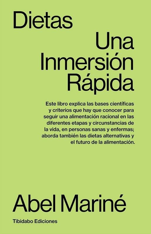 DIETAS UNA INMERSION RAPIDA | 9788413478227 | MARINÉ, ABEL | Llibreria La Gralla | Librería online de Granollers