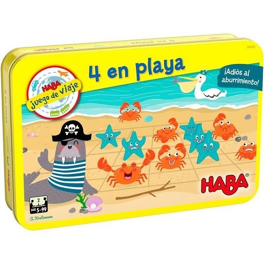 4 EN LA PLAYA (JUEGO DE VIAJE) | 4010168255637 | HABA | Llibreria La Gralla | Llibreria online de Granollers