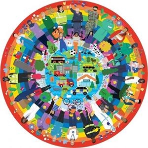 PUZZLE 500 CIRCULAR RAINBOW HEROES | 5012269037012 | GIBSONS | Llibreria La Gralla | Librería online de Granollers