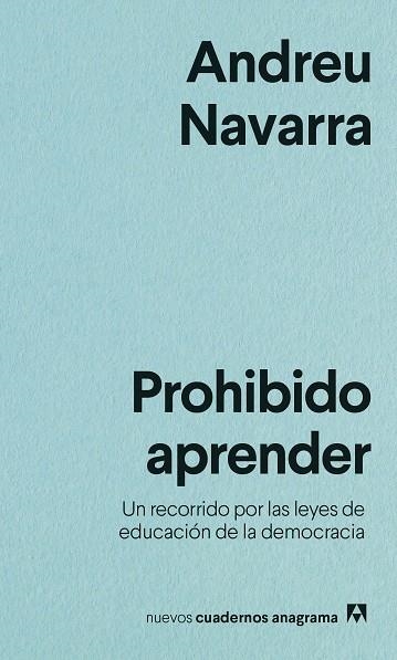 PROHIBIDO APRENDER | 9788433916525 | NAVARRA, ANDREU | Llibreria La Gralla | Llibreria online de Granollers