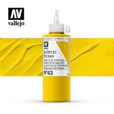 ACRÍLIC STUDIO VALLEJO 200ML 43-GROC CADMI CLAR | 8429551220439 | 22043 | Llibreria La Gralla | Llibreria online de Granollers