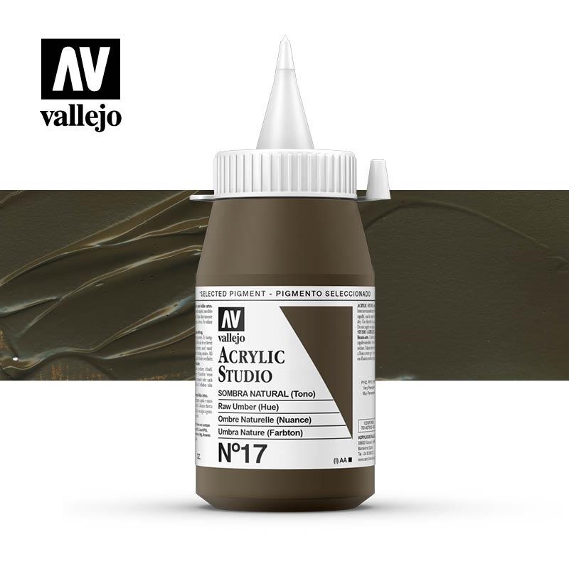ACRÍLIC STUDIO VALLEJO 500ML 17 OMBRA NATURAL | 8429551230179 | 23017 | Llibreria La Gralla | Llibreria online de Granollers