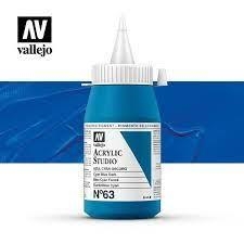 ACRÍLIC STUDIO VALLEJO 500ML 63 CIAN FOSC | 8429551230636 | 23063 | Llibreria La Gralla | Llibreria online de Granollers