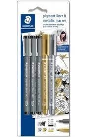 PACK CALIBRATS STAEDTLER 02-04-08+ RETOLADOR METALICS | 4007817309230 | 308 SBK3P305 | Llibreria La Gralla | Librería online de Granollers