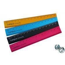 REGLA 15 CM ALUMINI CAMPUS COLORS | 8426307871723 | 600360 | Llibreria La Gralla | Librería online de Granollers