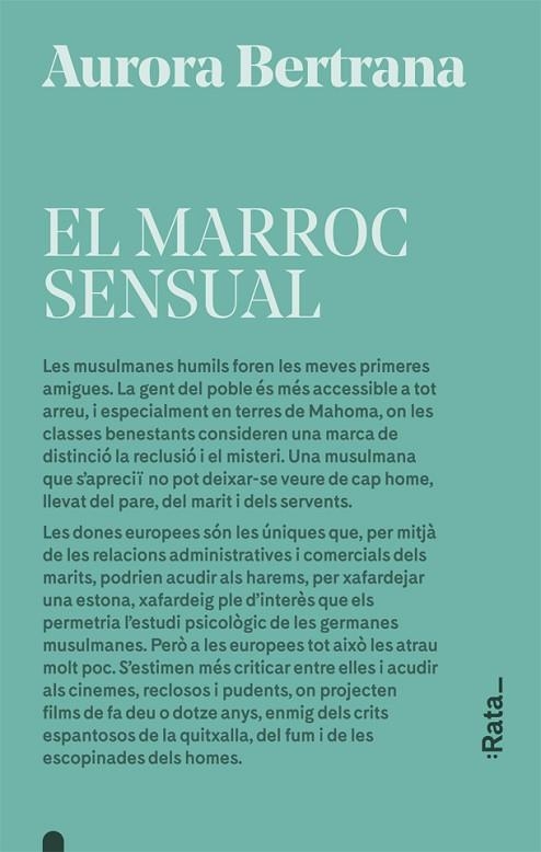 MARROC SENSUAL, EL | 9788416738601 | BERTRANA, AURORA | Llibreria La Gralla | Librería online de Granollers