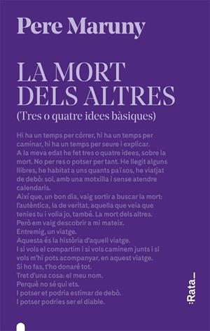 MORT DELS ALTRES, LA | 9788416738618 | MARUNY, PERE | Llibreria La Gralla | Llibreria online de Granollers