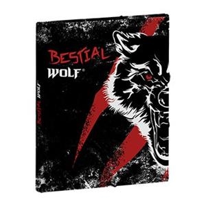 CARPETA SOLAPES BESTIAL WOLF NEGRA | 8422829656329 | BUS2001105370 | Llibreria La Gralla | Librería online de Granollers